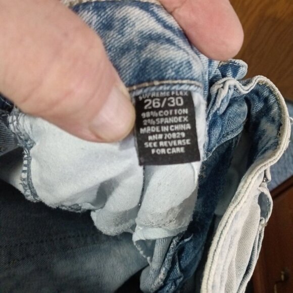 Rue 21 Jeans Mens 26/30 Distressed Stretch Denim Premium Skinny - Picture 8 of 8